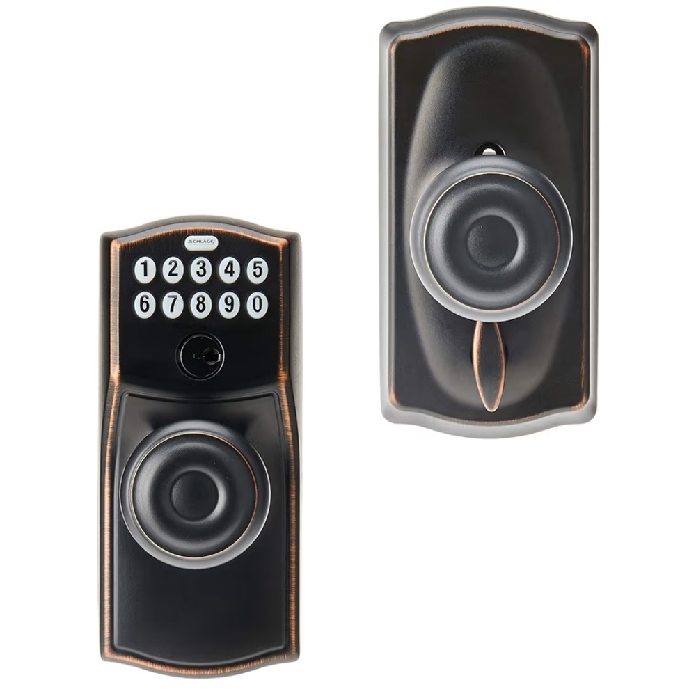 Schlage Matte Black Keyless Electronic Keypad Deadbolt Lock